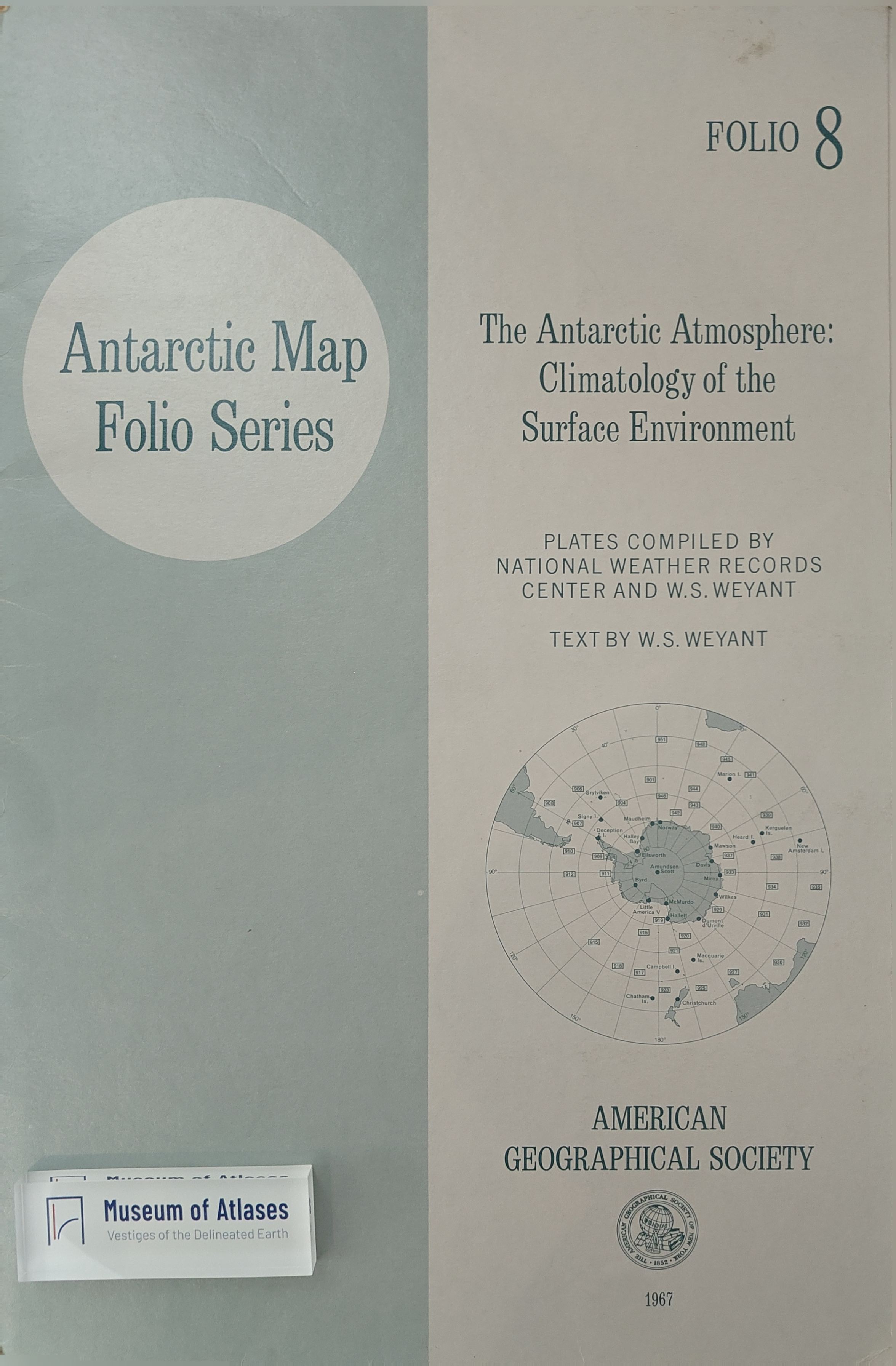 Antarctic Map Folio Series, Vol. 08: The Antarctic Atmosphere: Climatology of the Surface Environment