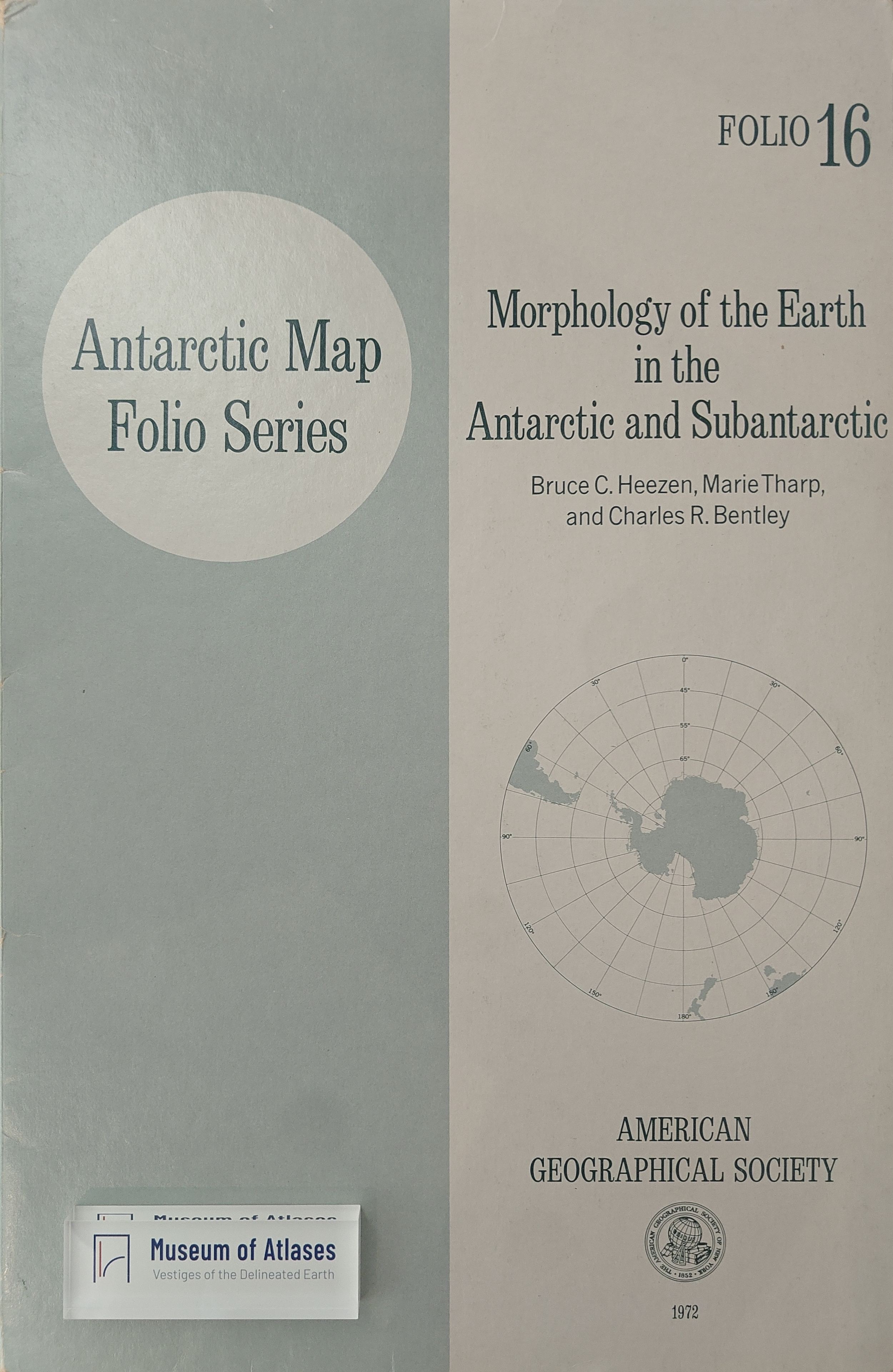 Antarctic Map Folio Series, Vol. 16: Morphology of the Earth in the Antarctic and Subantarctic
